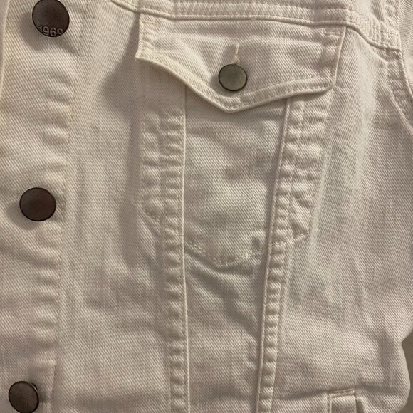 GAP‎ WHITE DENIM JACKET 1969 size M - Picture 5 of 6